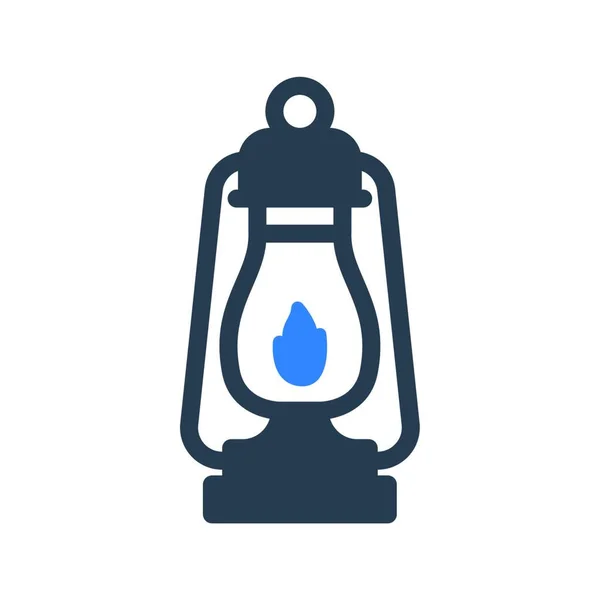 Gas Lamp Web Icon Vector Illustration — Stock Vector