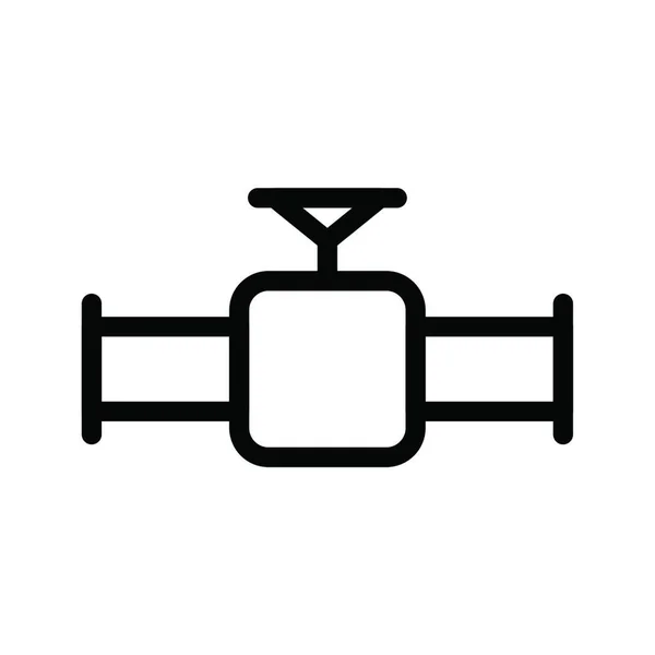 Benzinová Trubka Jednoduchá Vektorová Ilustrace — Stockový vektor