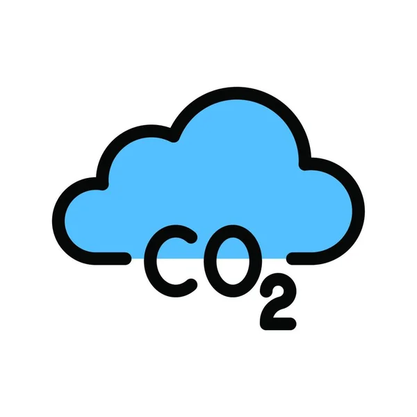 Carbon Dioxide Simple Vector Illustration — Stock Vector