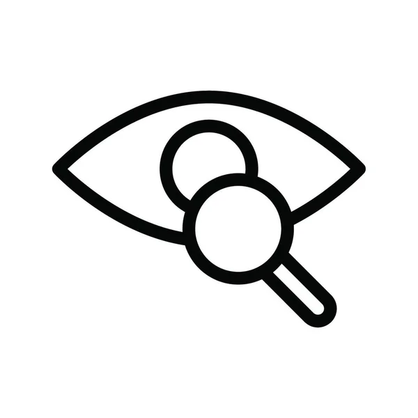 Augenuntersuchung Web Icon Vektorillustration — Stockvektor