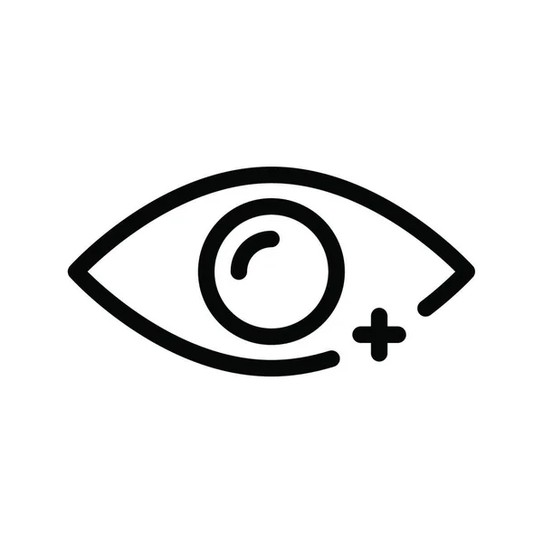眼科検診アイコンベクトルイラスト — ストックベクタ