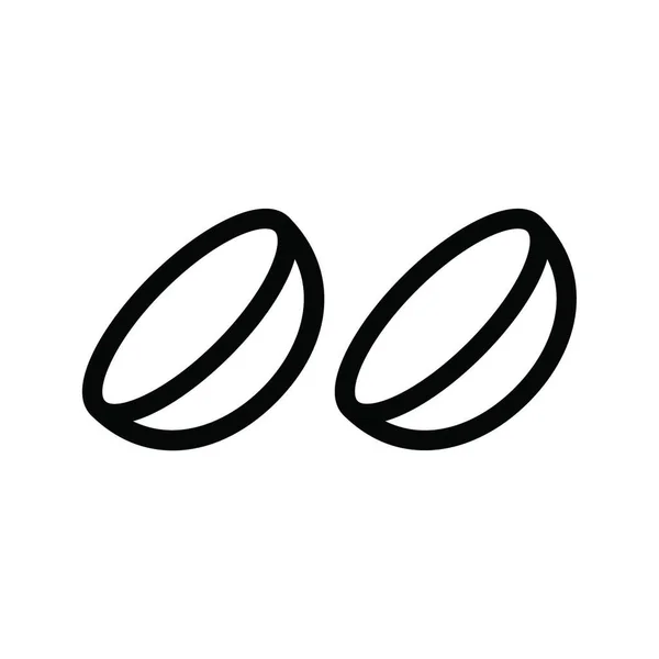 Lentille Contact Illustration Vectorielle Simple — Image vectorielle