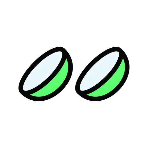 Icon Vektor Illustration Für Kontaktlinsen — Stockvektor