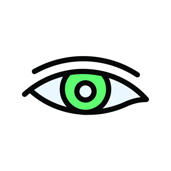 視力やウェブ上のシンプルなアイコンイラスト — ストックベクタ