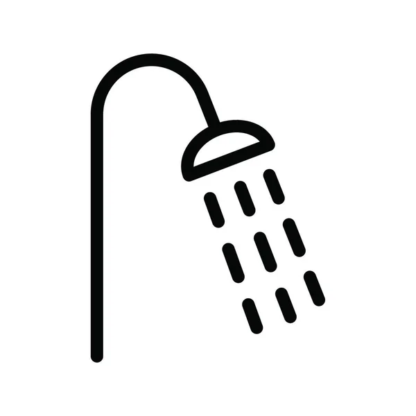 Dusche Einfache Vektorillustration — Stockvektor