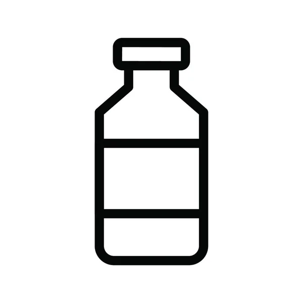 Ilustrasi Vektor Ikon Web Botol - Stok Vektor