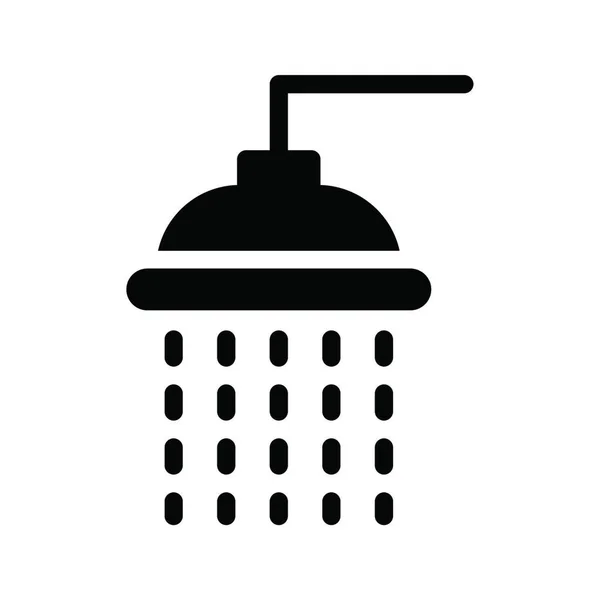 Shower Web Icon Vector Illustration — 스톡 벡터