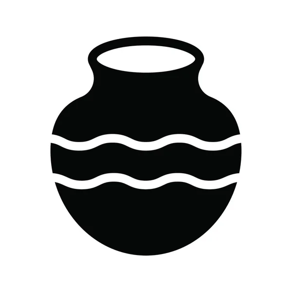 Jar Web Icon Vektor Illustration — Stockvektor