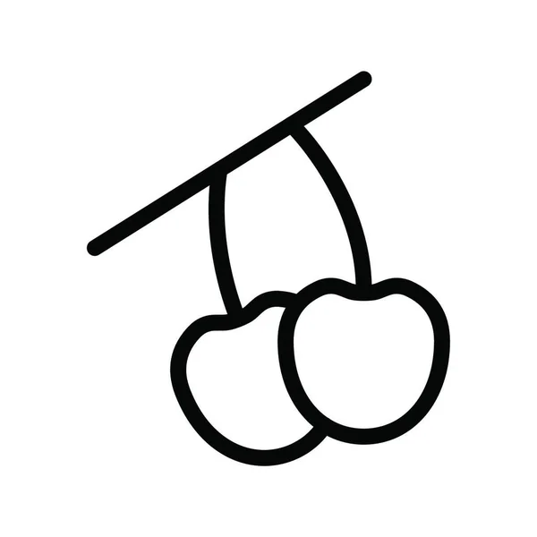 Kirschen Symbol Vektor Illustration — Stockvektor