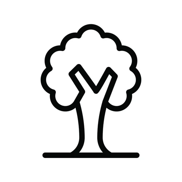 Векторная Иллюстрация Иконок Дерева — стоковый вектор