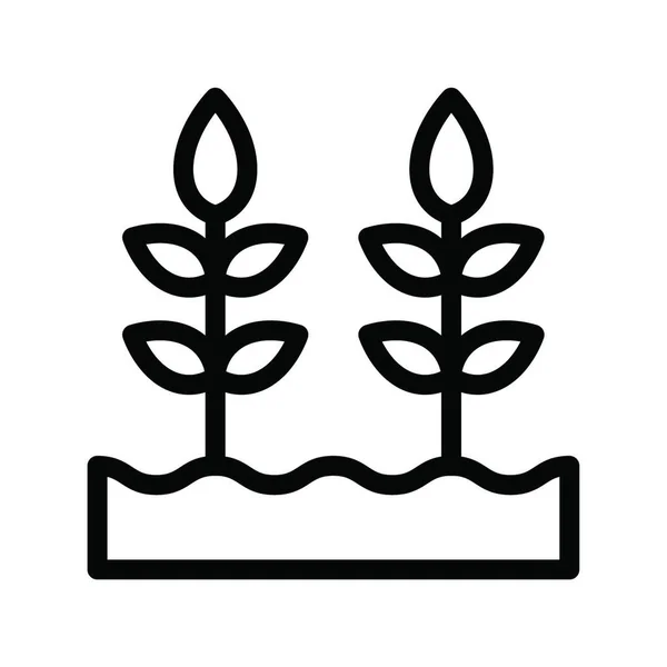 Ikona Rolnictwa Prosta Konstrukcja — Wektor stockowy