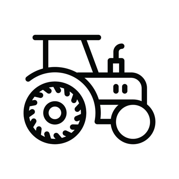 Tractor Ilustración Simple Vector — Archivo Imágenes Vectoriales