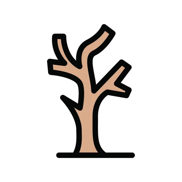 Árvore Nua Ilustração Vetorial Simples —  Vetores de Stock