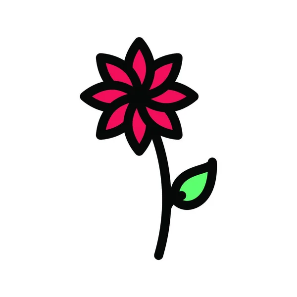 Flower Simple Vector Illustration — Stock Vector