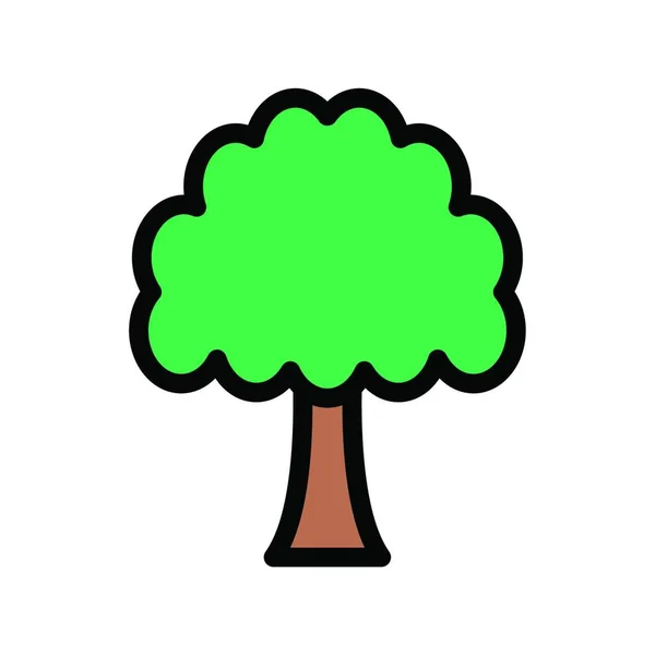 Baum Symbol Vektor Illustration — Stockvektor