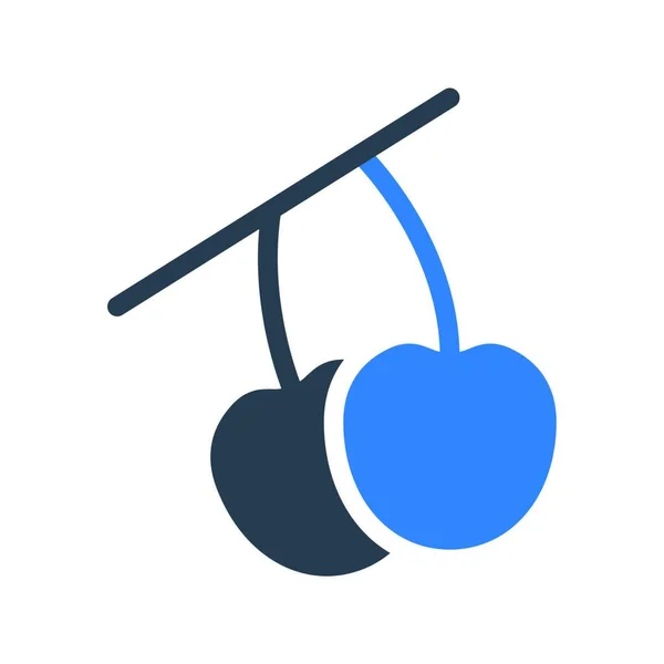Früchte Symbol Vektor Illustration — Stockvektor