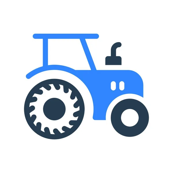 Tracteur Icône Web Illustration Vectorielle — Image vectorielle
