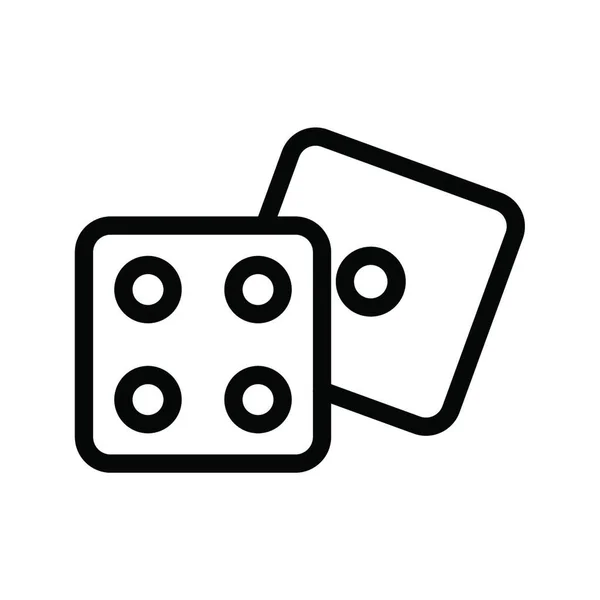 Szerencsejáték Ikon Vektor Illusztráció — Stock Vector