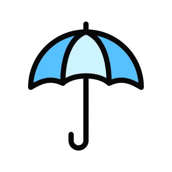 Parapluie Illustration Vectorielle Icône Web — Image vectorielle