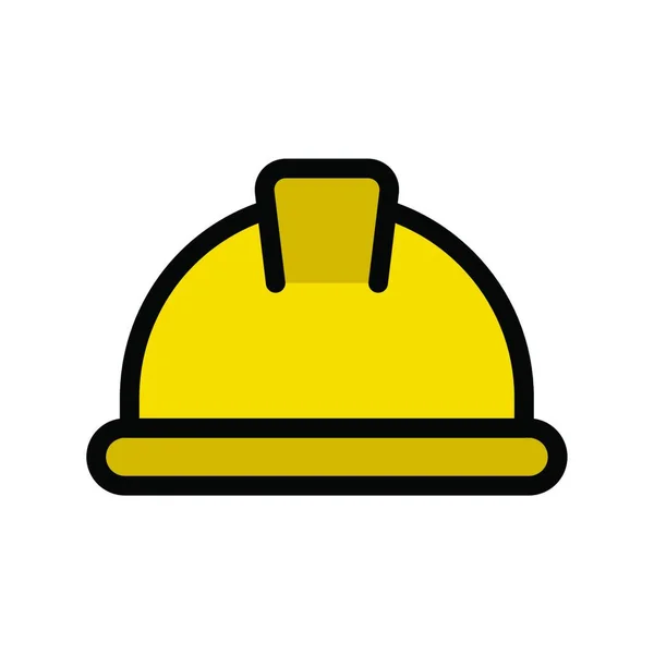 Sombrero Seguridad Icono Ilustración Vector — Vector de stock
