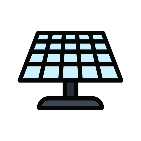 Solar Panel Web Icon Vektor Illustration — Stockvektor