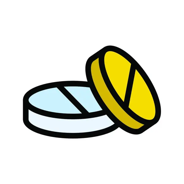 Tabletten Symbol Auf Weißem Hintergrund — Stockvektor