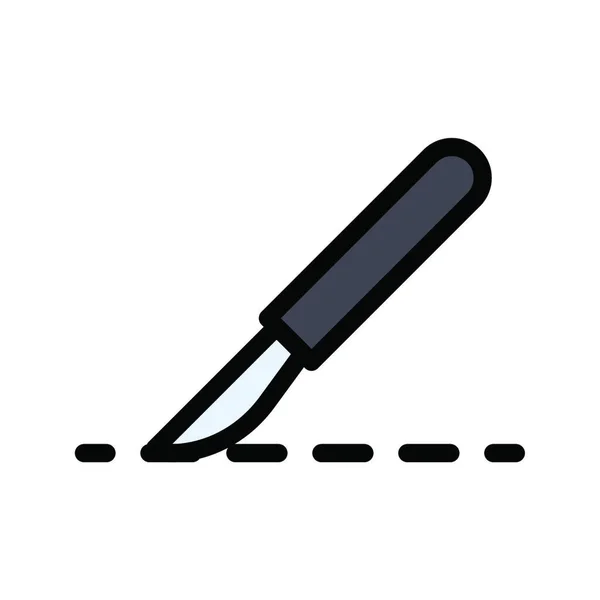Knife Web Icon Vector Illustration — ストックベクタ