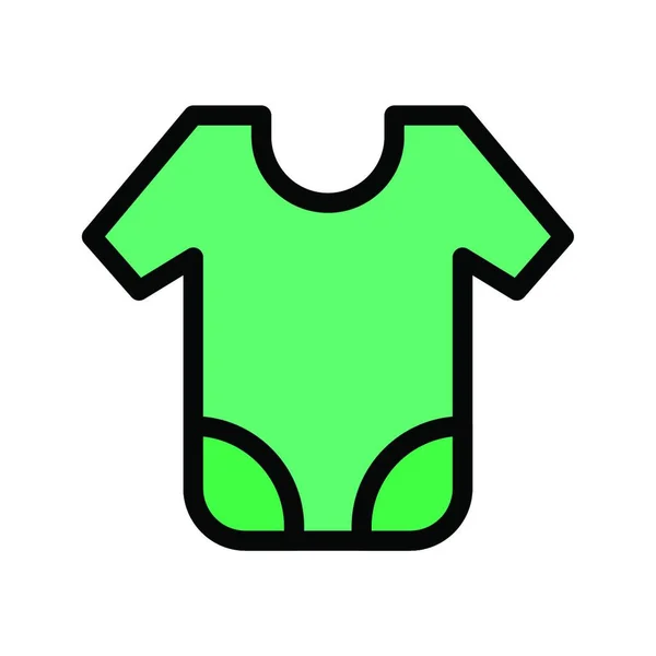 Child Cloth Icon Vector Illustration — Stock Vector