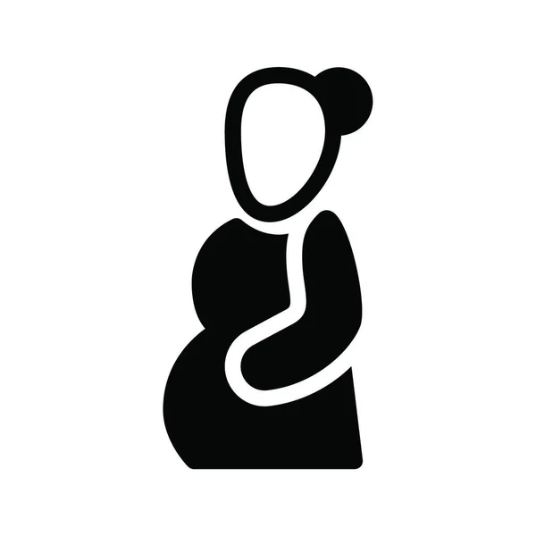 Schwangerschaft Icon Vector Illustration — Stockvektor