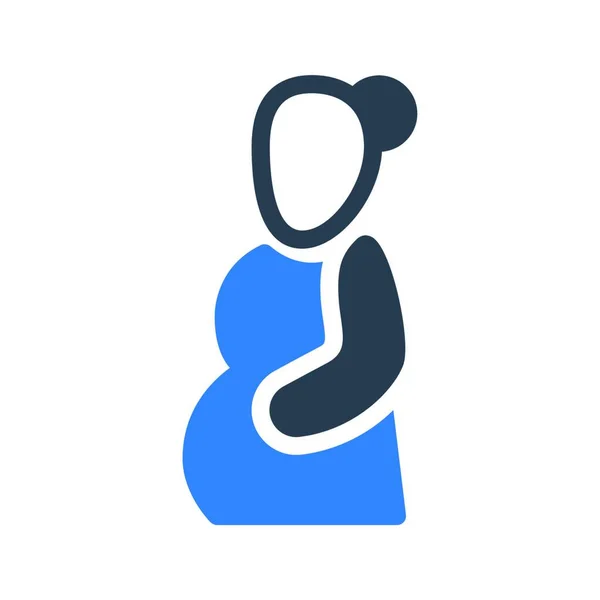 Schwangerschaft Blume Web Icon Vektor Illustration — Stockvektor