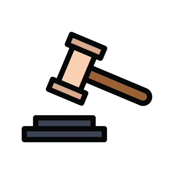 Gerechtigkeit Web Ikone Vektor Illustration — Stockvektor