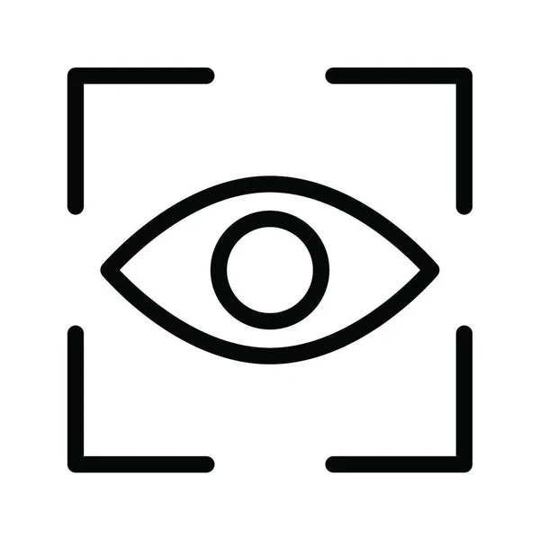 Auge Web Icon Vektor Illustration — Stockvektor