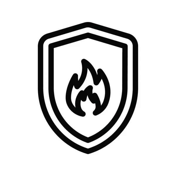 Safety Shield Web Icon Vector Illustration — Stock Vector