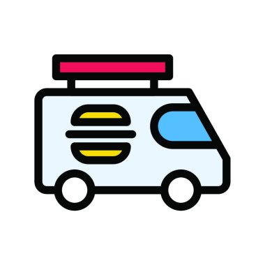 yiyecek web simgesi, vektör illüstrasyonu 