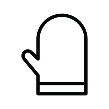 Eldiven simgesi, vektör şablonu 