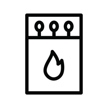 Alev simge vektör çizim 