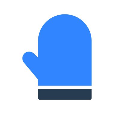 Eldiven simgesi, vektör şablonu 