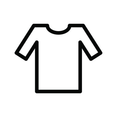 t-shirt web simgesi vektör illüstrasyonu