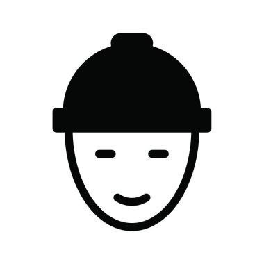 işçi simgesi, vektör illüstrasyonu 