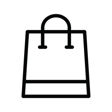 çanta web simgesi vektör illüstrasyonu