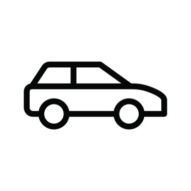 araba, basit vektör illüstrasyonu