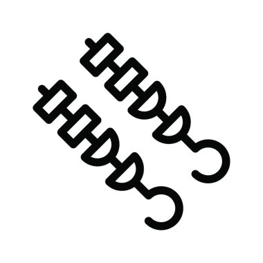 Barbekü, basit vektör çizimi