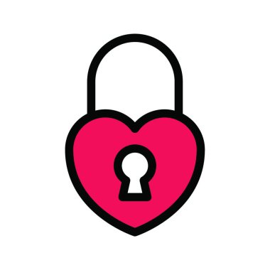 asma kilit web simge vektör çizim