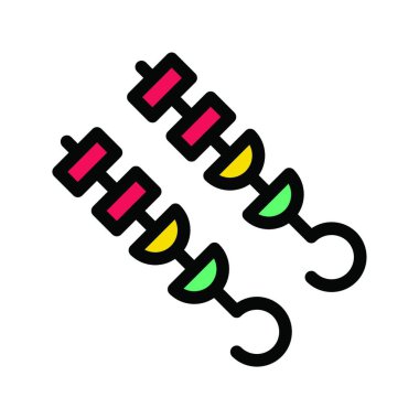 Barbekü, basit vektör çizimi