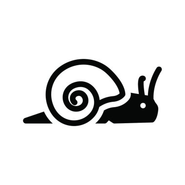 Salyangoz, basit vektör çizimi