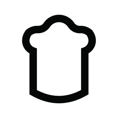 Şef şapka simgesi vektör illüstrasyonu