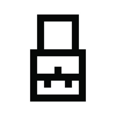 Şeker simgesi, vektör illüstrasyonu 