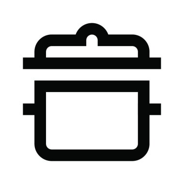 yemek kabı, basit vektör illüstrasyonu