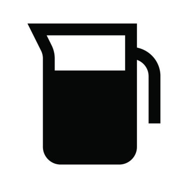 su sürahi ağ ikonu vektör illüstrasyonu