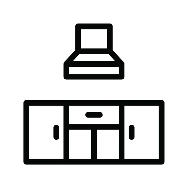 Küche Icon Vector Illustration — Stockvektor